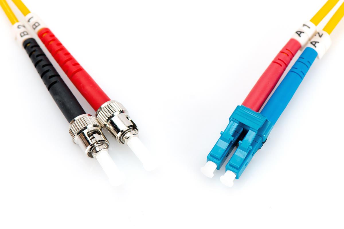 EU Product - Fiber Optic Singlemode Patch Cord, LC / ST thumbnail