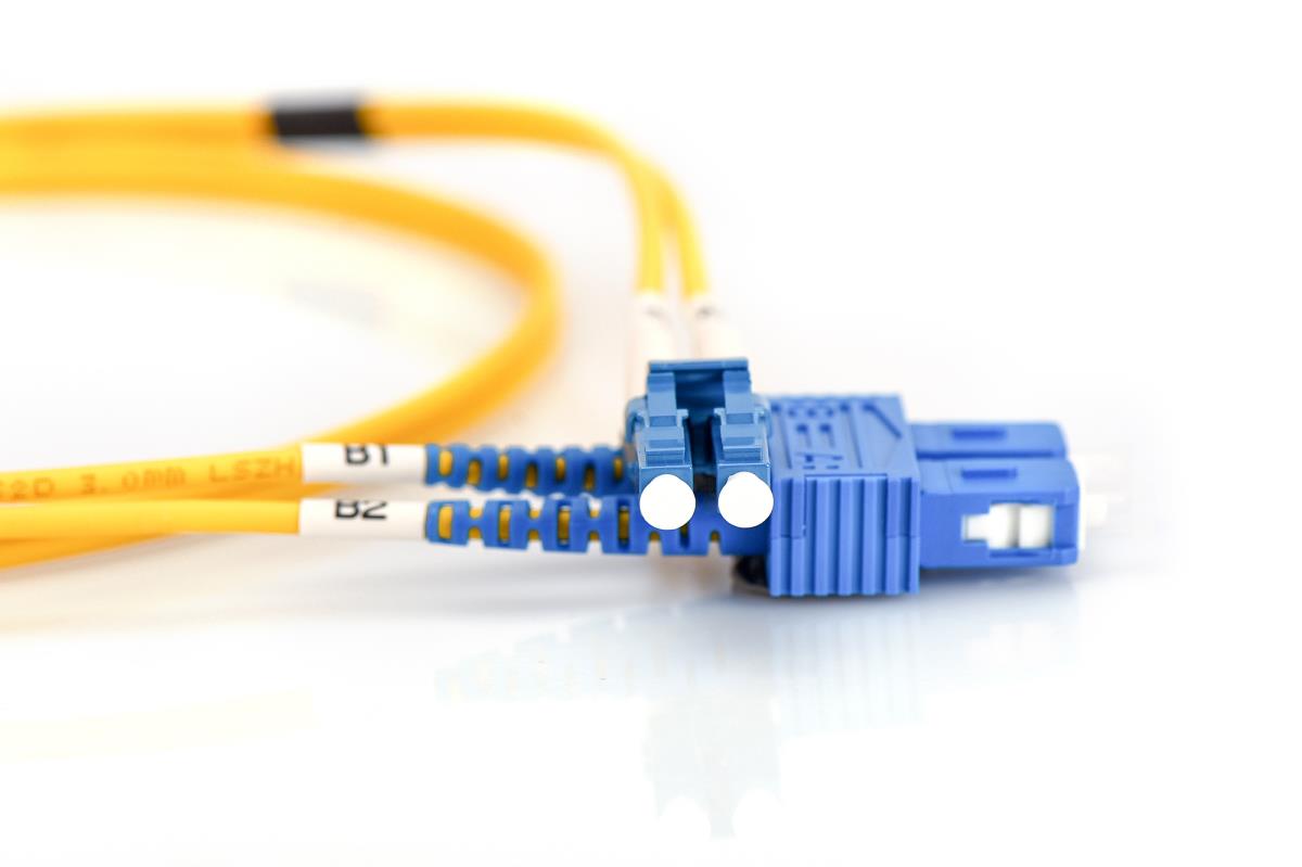 EU Product - LWL Patchkabel LC -> SC 3.00m Singlemode Duplex OS2 thumbnail