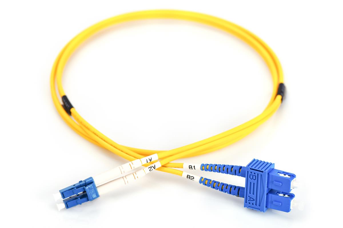 EU Product - LWL Patchkabel LC -> SC 3.00m Singlemode Duplex OS2 thumbnail