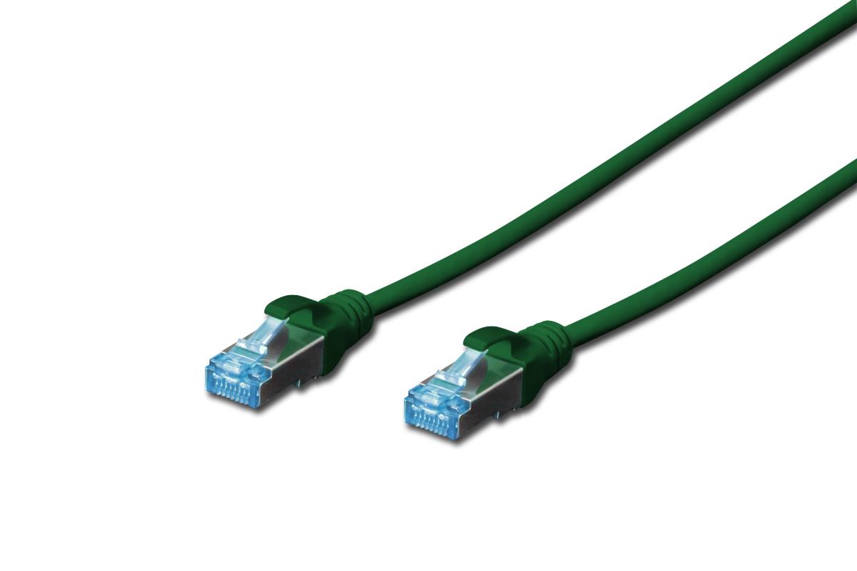 EU Product - Patchkabel RJ45 SF/UTP Cat5e  1.00m gr�n Hebelschutz Polybeutel thumbnail
