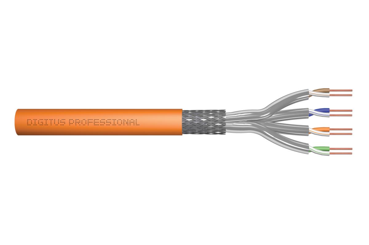 EU Product - CAT.7 S/FTP Verlegekabel, 100m, simplex,100m,orange thumbnail