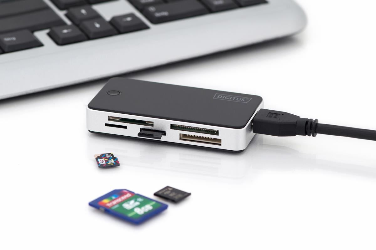 EU Product - Card Reader USB3.0, extern, schwarz-silber thumbnail