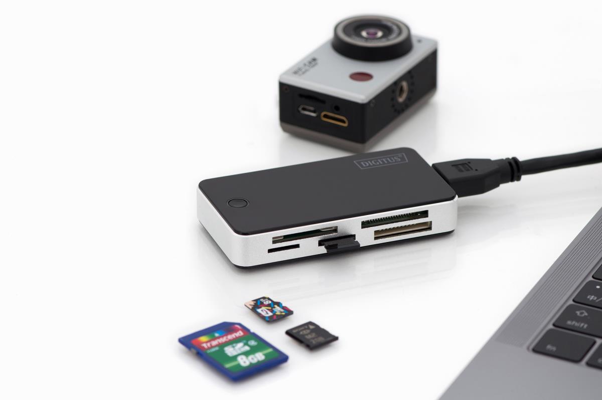 EU Product - Card Reader USB3.0, extern, schwarz-silber thumbnail