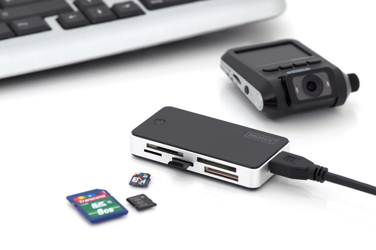 EU Product - Card Reader USB3.0, extern, schwarz-silber thumbnail
