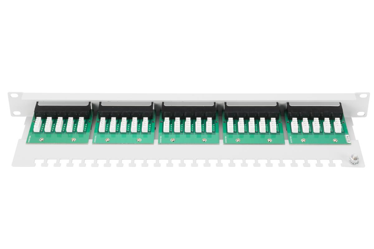 EU Product - CAT 3 ISDN patch panel, unshielded, grey thumbnail