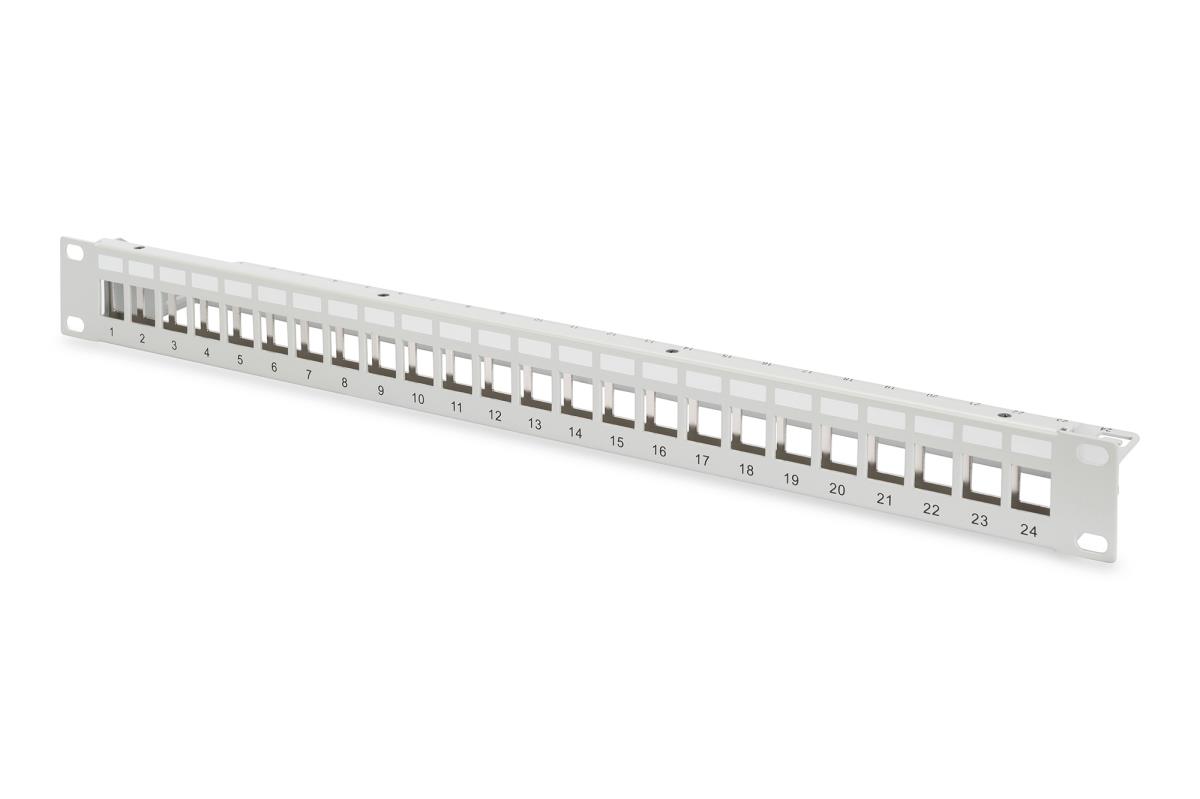 EU Product - Patchpanel   1HE 24-Port Modular Patchpanel grau thumbnail