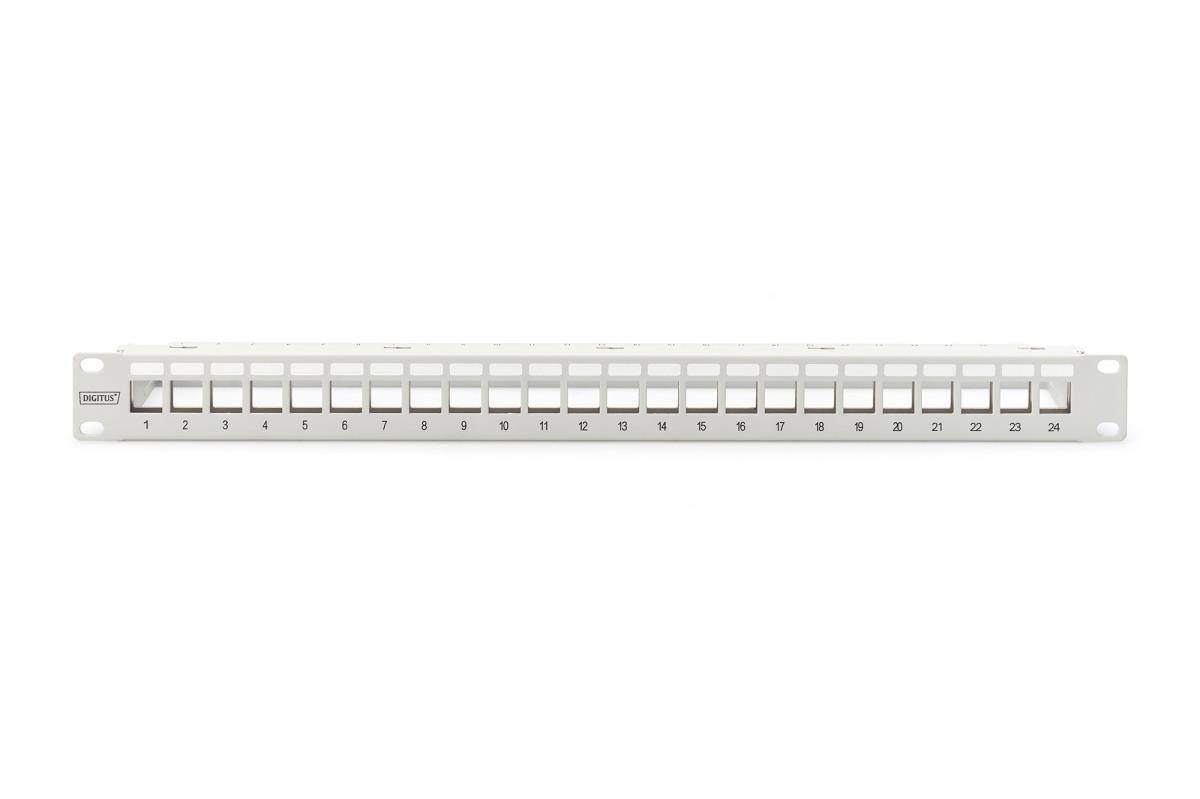 EU Product - Patchpanel   1HE 24-Port Modular Patchpanel grau thumbnail
