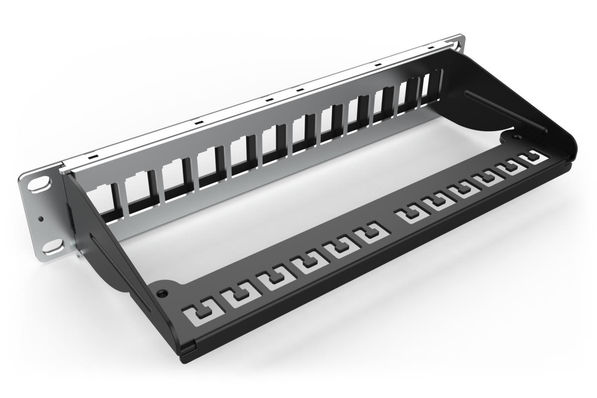MOD PTCH PANEL 12-PORT RAL9005 BLK thumbnail