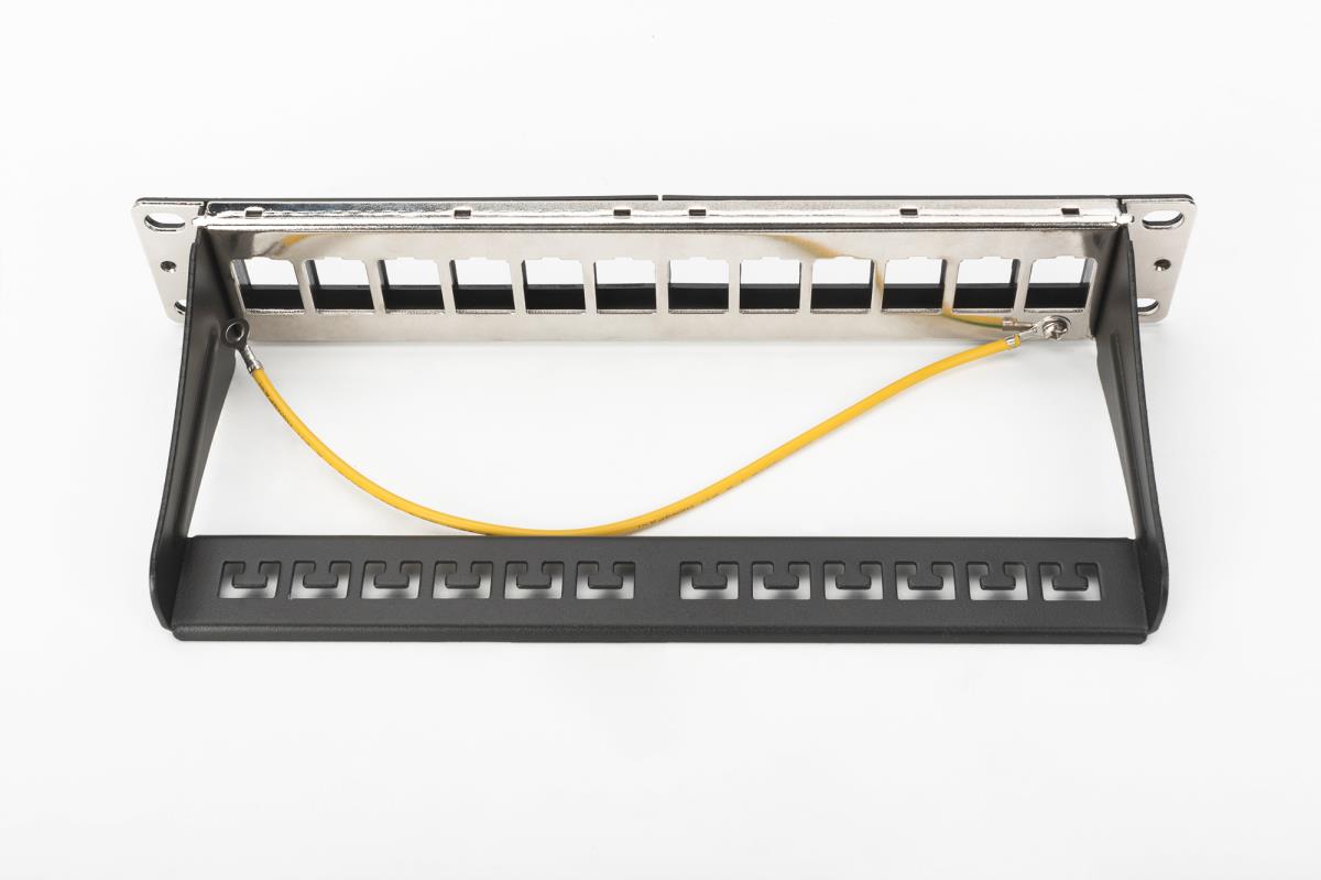 MOD PTCH PANEL 12-PORT RAL9005 BLK thumbnail