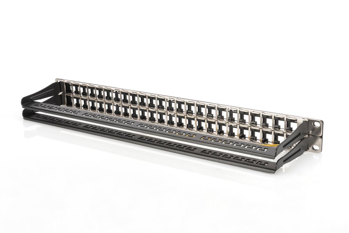 EU Product - Patchpanel 1HE 48-Port Cat6a geschirmt schwarz thumbnail