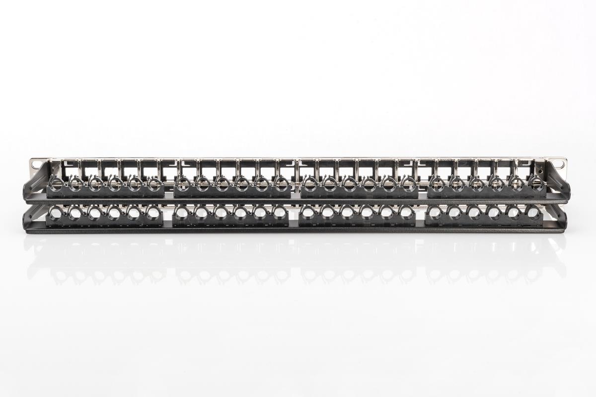 EU Product - Patchpanel 1HE 48-Port Cat6a geschirmt schwarz thumbnail