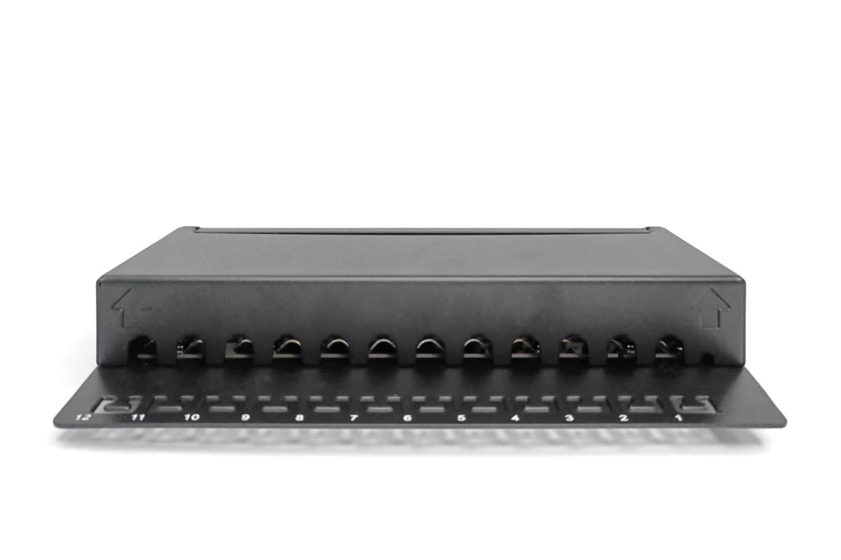 EU Product - Patchpanel 1HE 12-Port Cat6A   geschirmt schwarz thumbnail