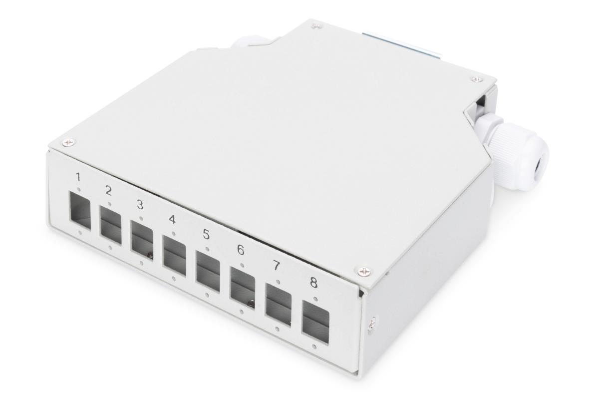 EU Product - Din Rail Splice Box for 8 LC/DX couplers thumbnail