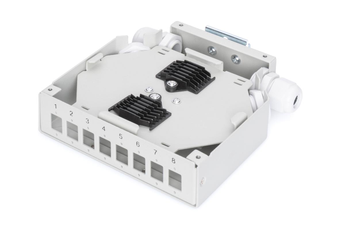 EU Product - Din Rail Splice Box for 8 LC/DX couplers thumbnail