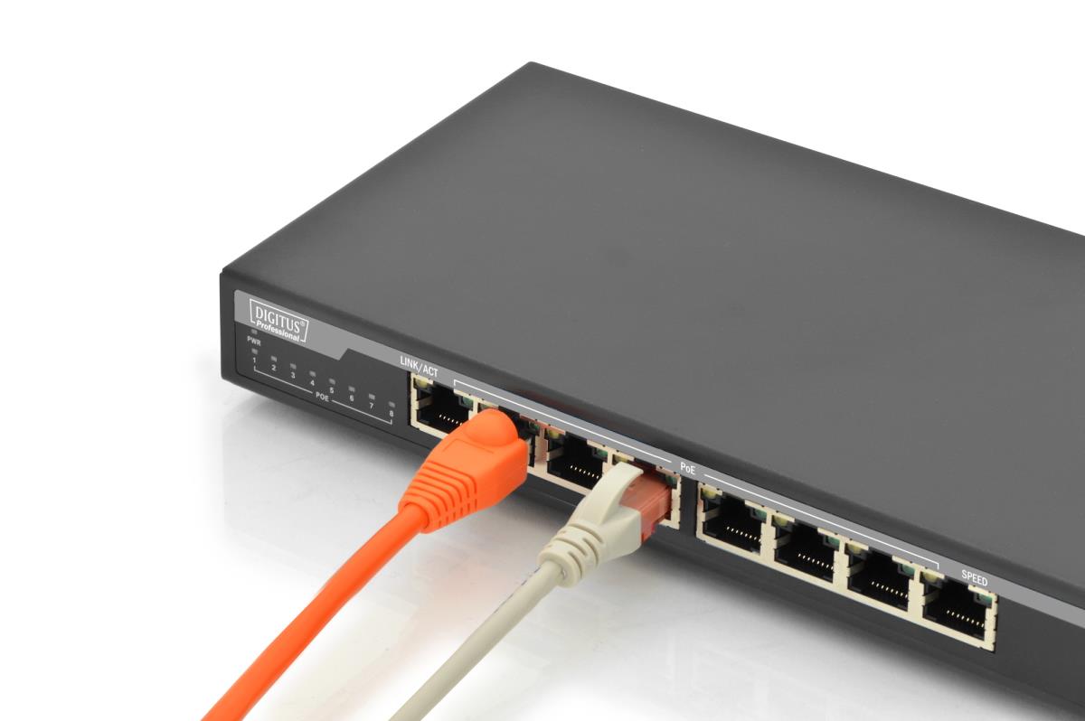 EU Product - Switch 8-Port  Gigabit 135W PoE Unmanaged schwarz thumbnail