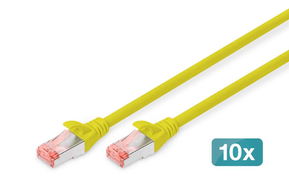 EU Product - CAT 6 S/FTP Patchkabel, 10 St�ck, 1m, gelb thumbnail