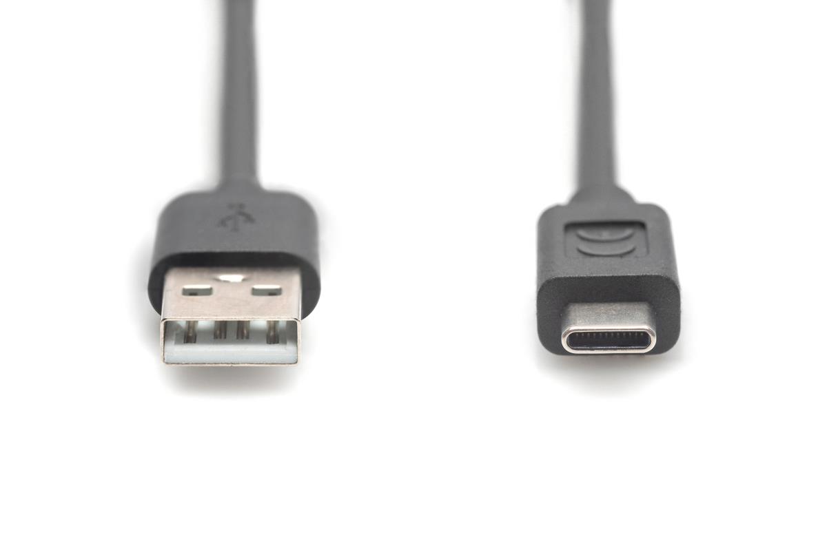 EU Product - USB 2.0 Anschlusskabel Typ C -A  St/St     3.0m,  sw thumbnail