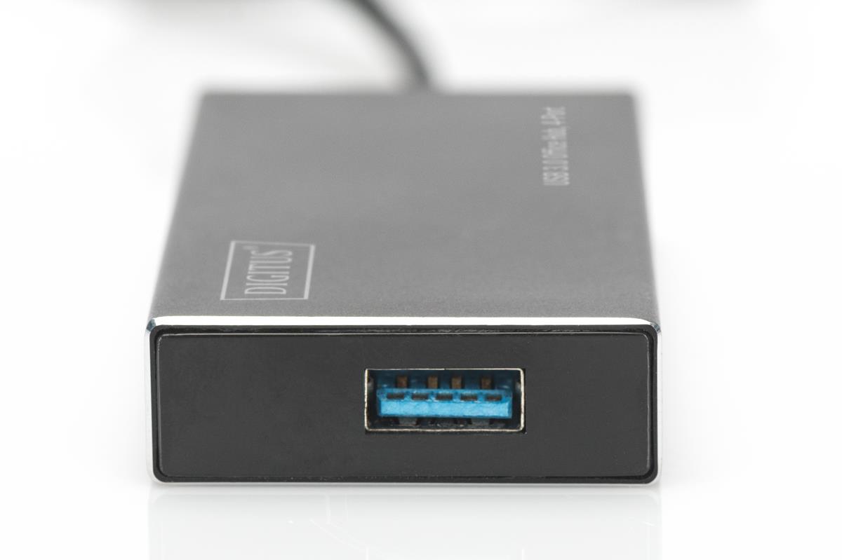 EU Product - USB-Hub    4-Port 3.0->4xA3.0 m.Netzteil     schwarz thumbnail