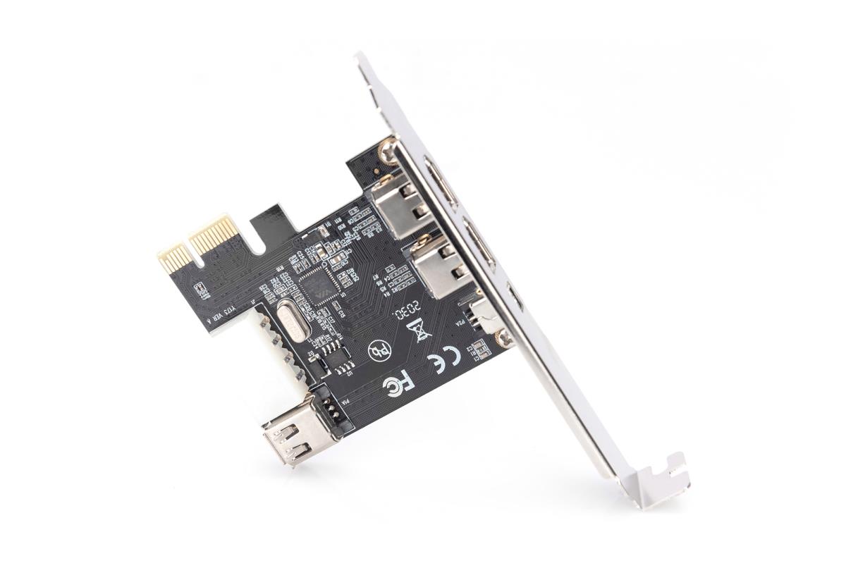 EU Product - PCI Expr Card 2x Firewire400 ext, +1x FW400 int thumbnail