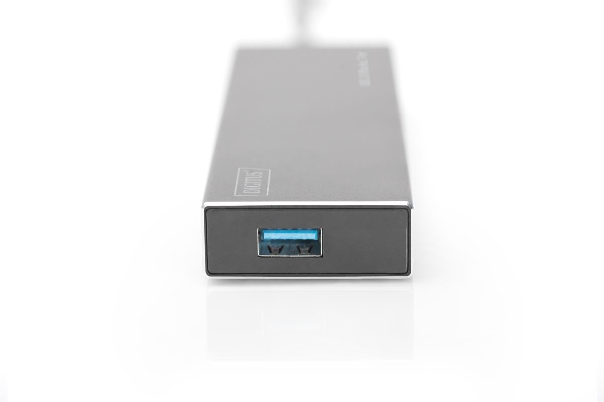 EU Product - USB-Hub    7-Port 3.0->7xA3.0 m.Netzteil     schwarz thumbnail