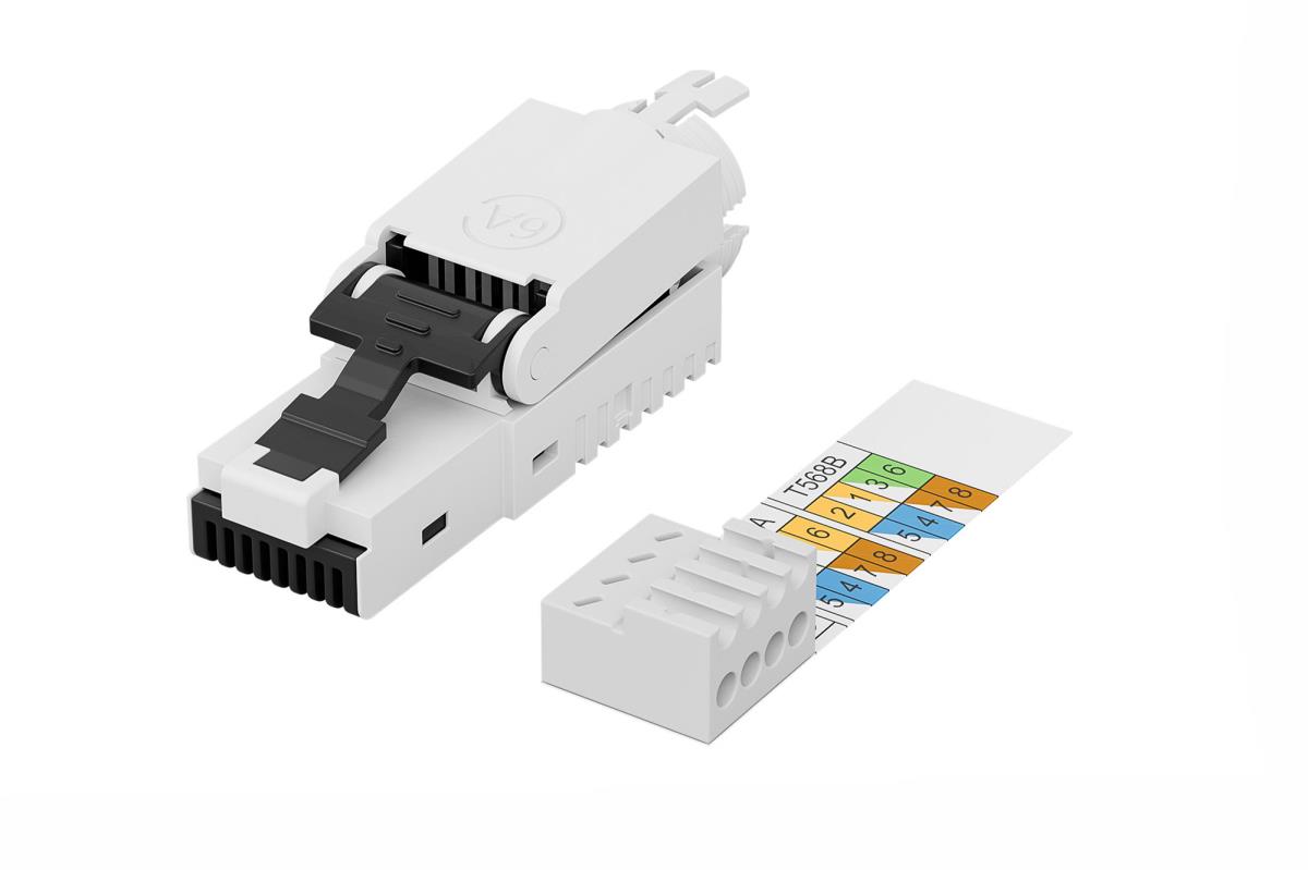 EU Product - RJ45-Stecker Cat6a f�r Feldanwendungen ungeschirmt thumbnail