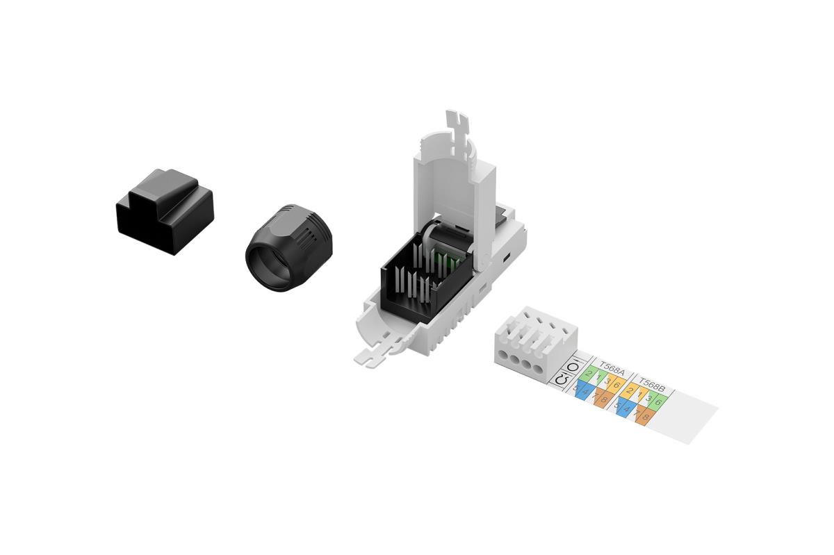 EU Product - RJ45-Stecker Cat6a f�r Feldanwendungen ungeschirmt thumbnail