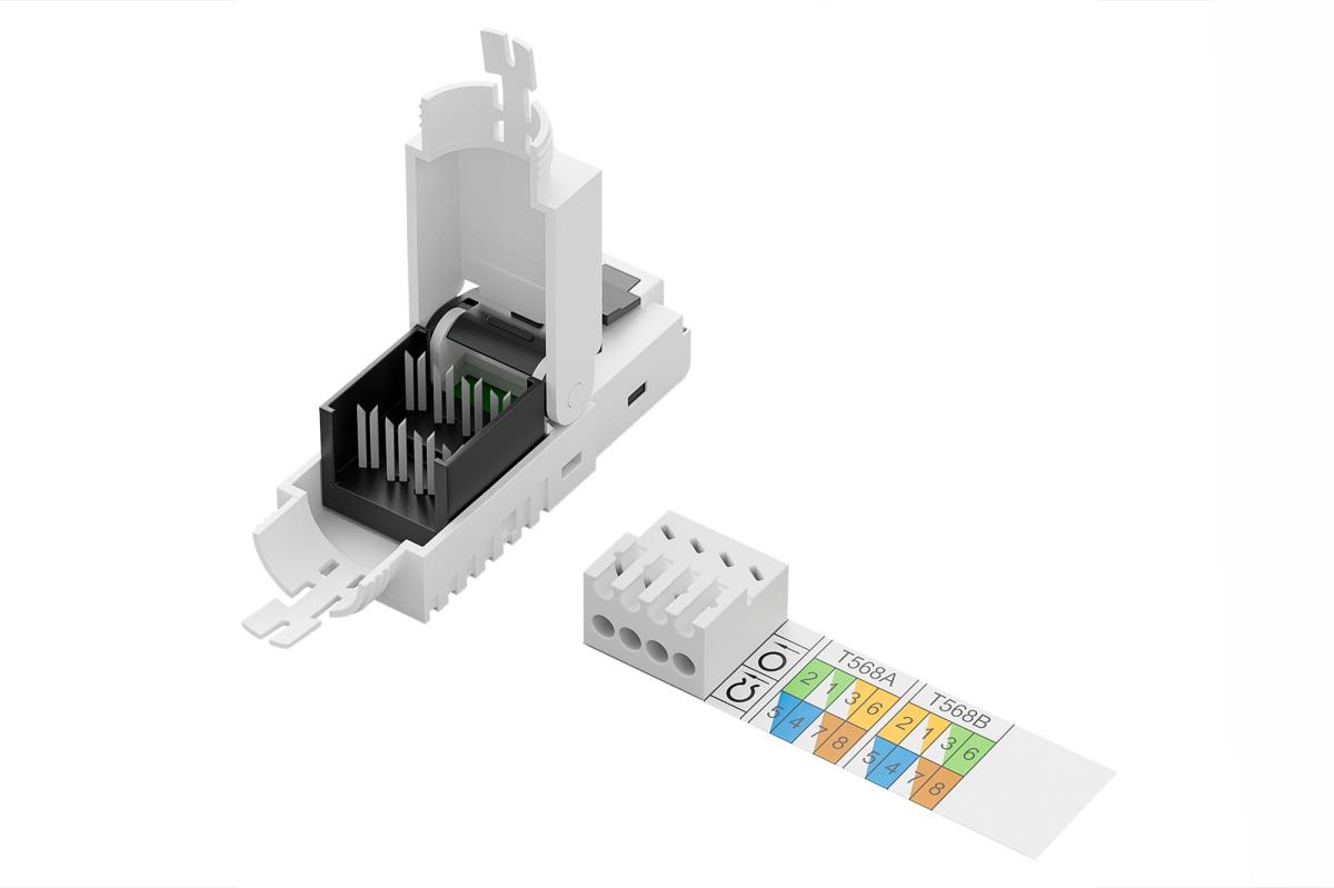 EU Product - RJ45-Stecker Cat6a f�r Feldanwendungen ungeschirmt thumbnail