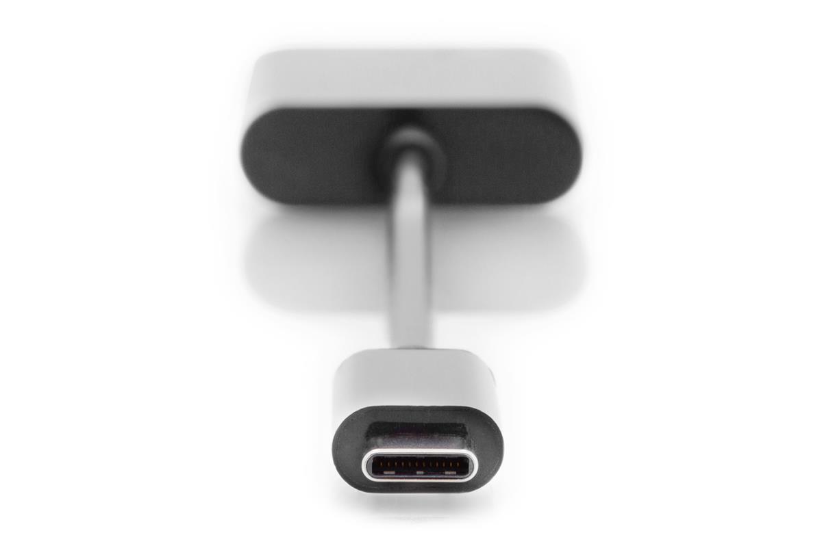 EU Product - USB 3.1 Verteilerkabel Typ C-Klinke St/Bu/Bu 0.2m sw thumbnail