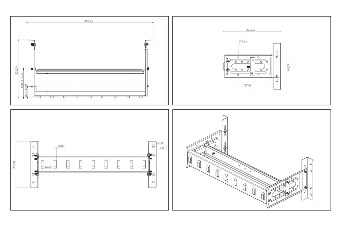 EU Product - Hutschienentr�ger 4HE 19