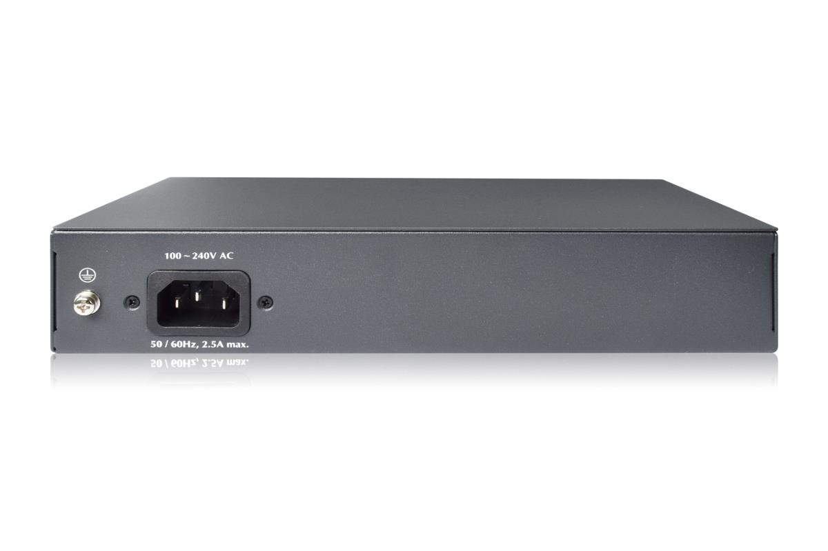 EU Product - 8-Port Fast Ethernet PoE Netwrkswitch, Desktop, unmanaged, 2 Uplink Ports RJ45,120 W, af/at thumbnail