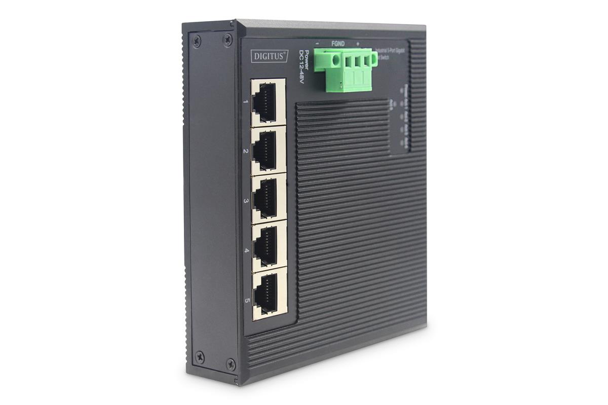 EU Product - Switch Ind. 5-Port  Gigabit Flat    Unmanaged schwar thumbnail