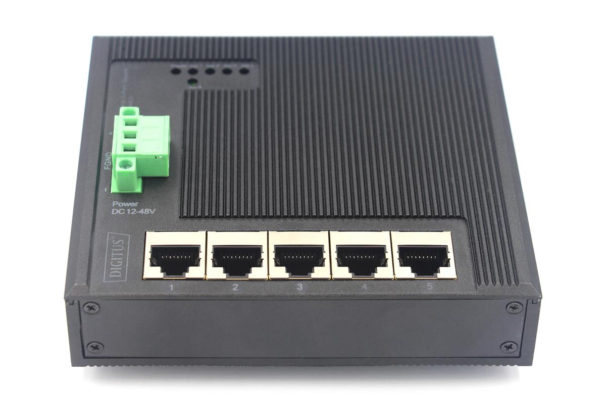 EU Product - Switch Ind. 5-Port  Gigabit Flat    Unmanaged schwar thumbnail