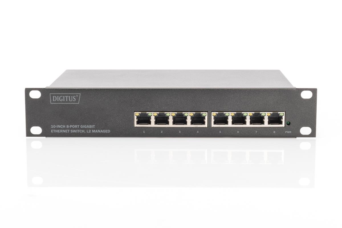EU Product - Switch 8-Port  Gigabit          Managed   schwarz thumbnail