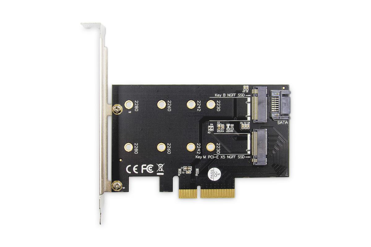 EU Product - PCI Expr Card 3.0 - M.2 NGFF/NVMe SSD (x4) thumbnail