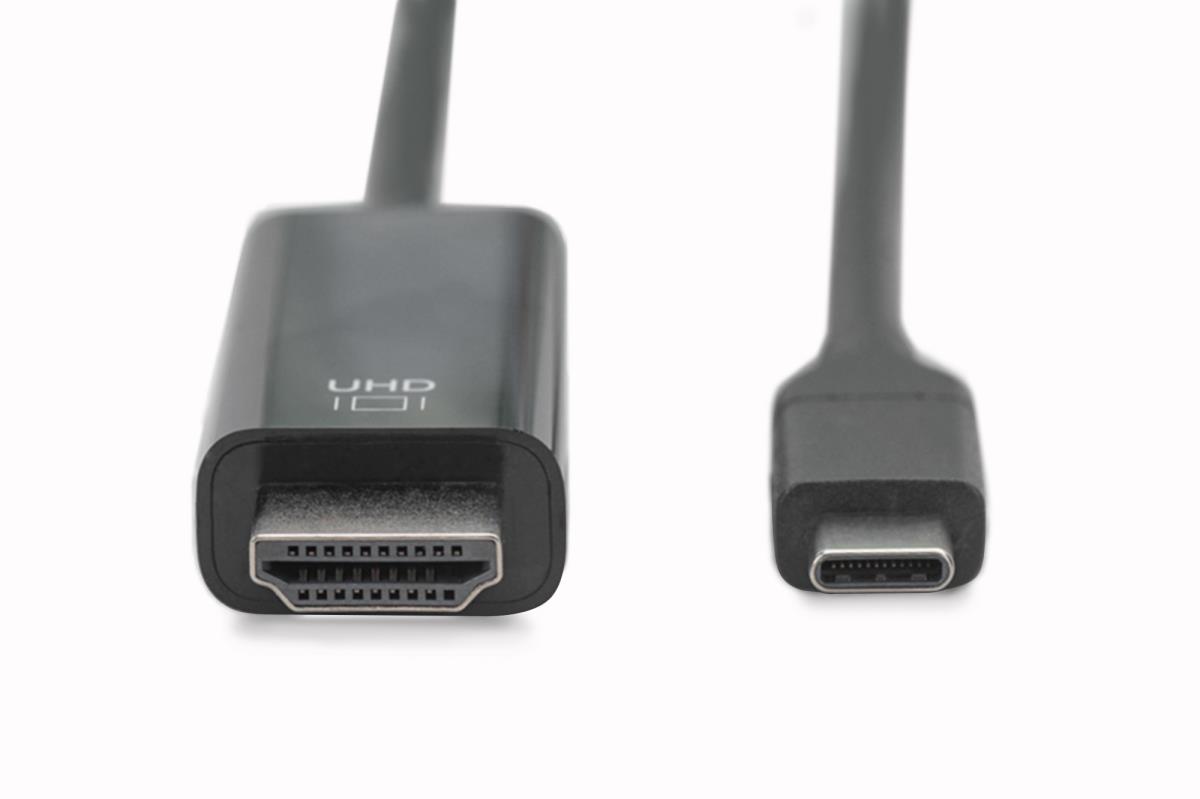 EU Product - USB C Adapterkabel Typ C -HDMI A 4K St/St 2.0m, sw thumbnail