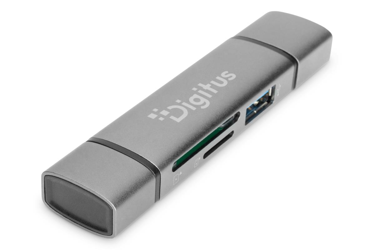 EU Product - Reader USB-C + USB 3.0, SD + Micro SD + USB3.0 OTG thumbnail