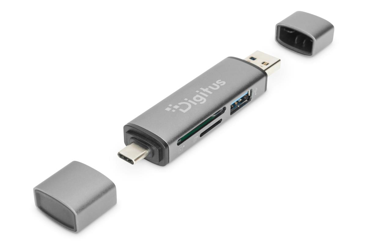 EU Product - Reader USB-C + USB 3.0, SD + Micro SD + USB3.0 OTG thumbnail