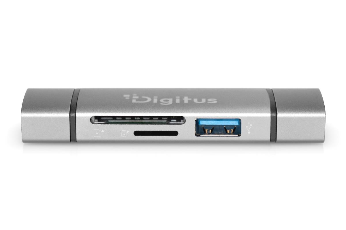 EU Product - Reader USB-C + USB 3.0, SD + Micro SD + USB3.0 OTG thumbnail