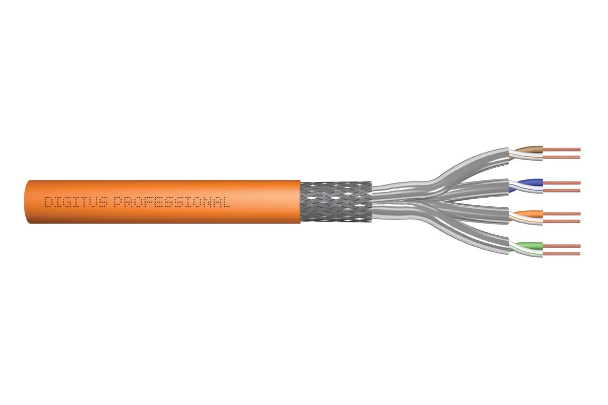 EU Product - CAT.7 S/FTP Verlegekabel, simplex, 500m,orange thumbnail