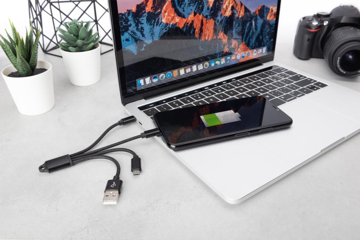 EU Product - 3-in-1 Ladekabel USB A Lightning + Micro USB + USB-C thumbnail
