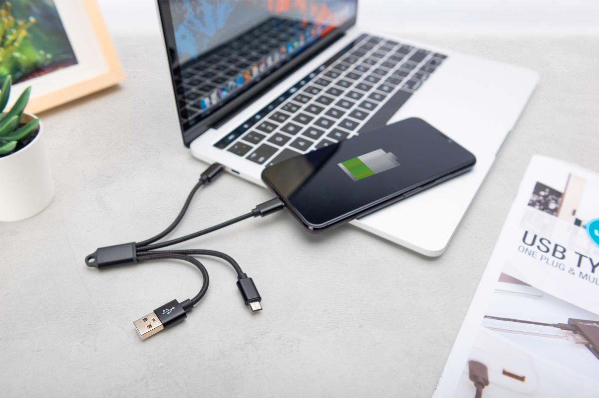 EU Product - 3-in-1 Ladekabel USB A Lightning + Micro USB + USB-C thumbnail