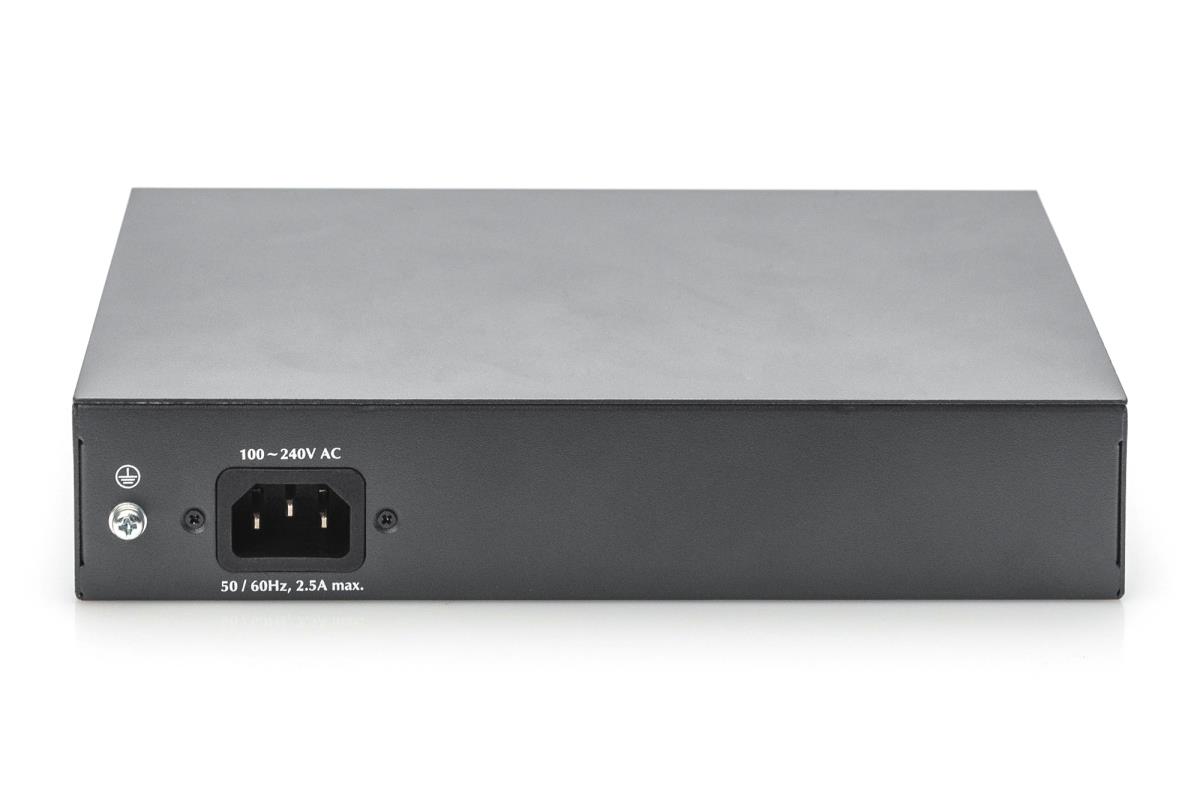 EU Product - Switch 8-Port  Gigabit 180W PoE Unmanaged schwarz thumbnail