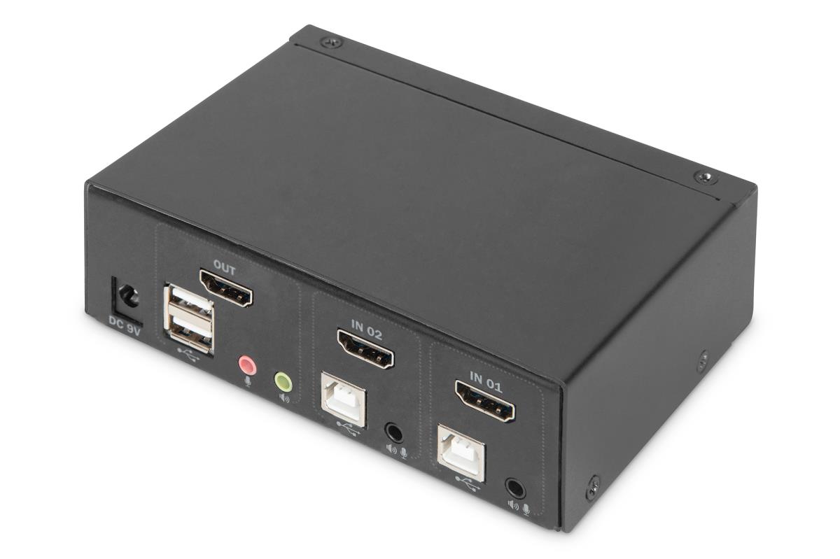 EU Product - KVM-Switch, 2-Port, Single-Display, 4K, HDMI thumbnail