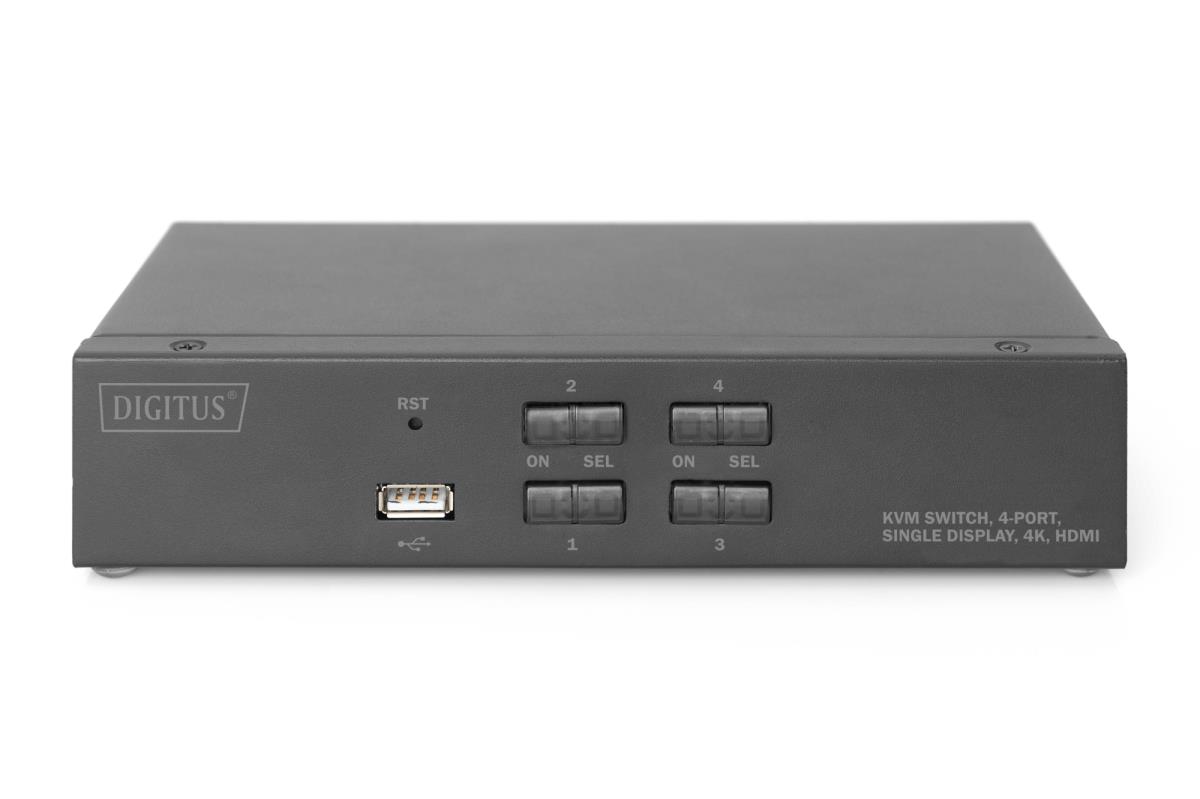 EU Product - KVM Switch, 4-Port, Single-Display, 4K, HDMI thumbnail