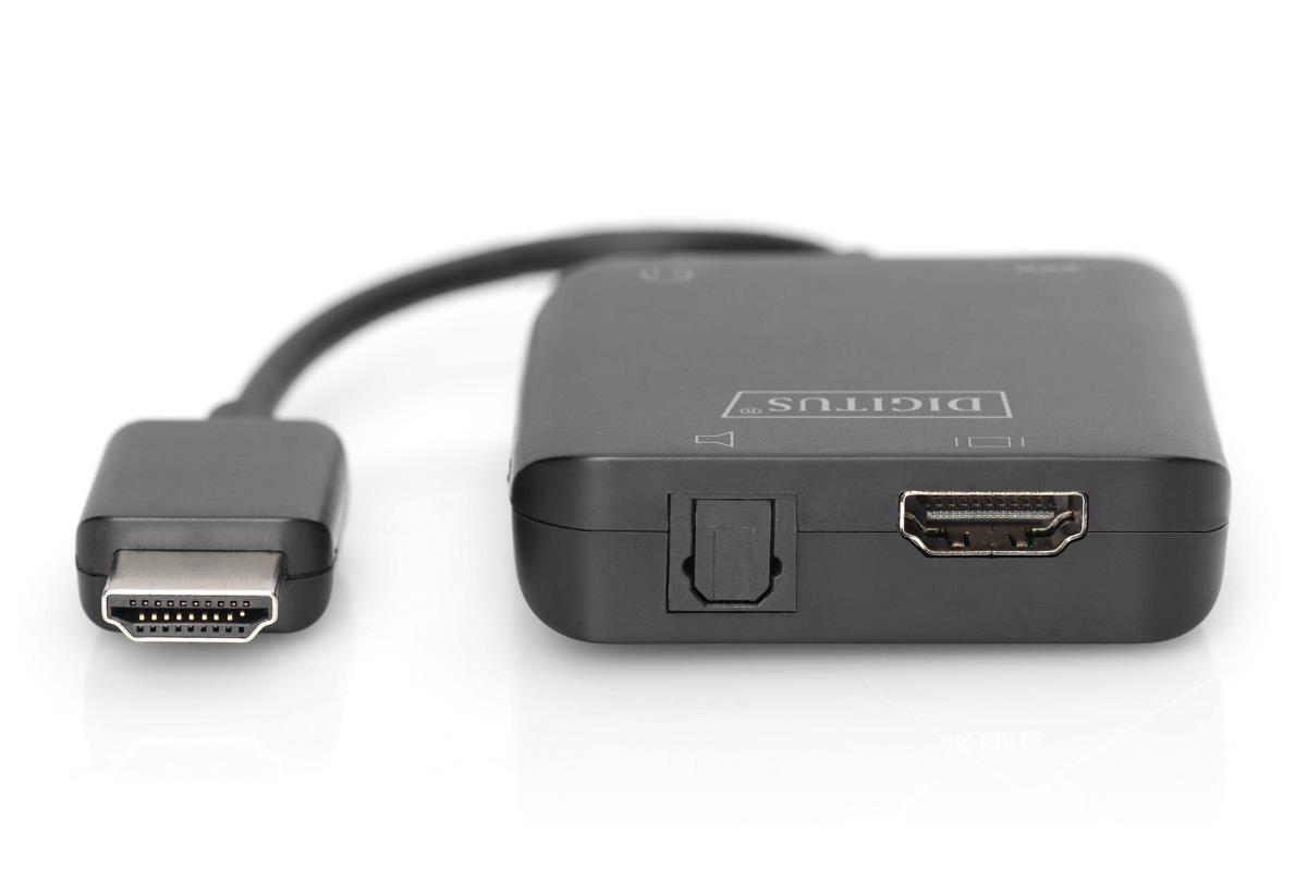 Digitus 4K HDMI-� Audio Extractor for HDMI-� / Stereo 2.0 / Toslink��� 5.1 thumbnail