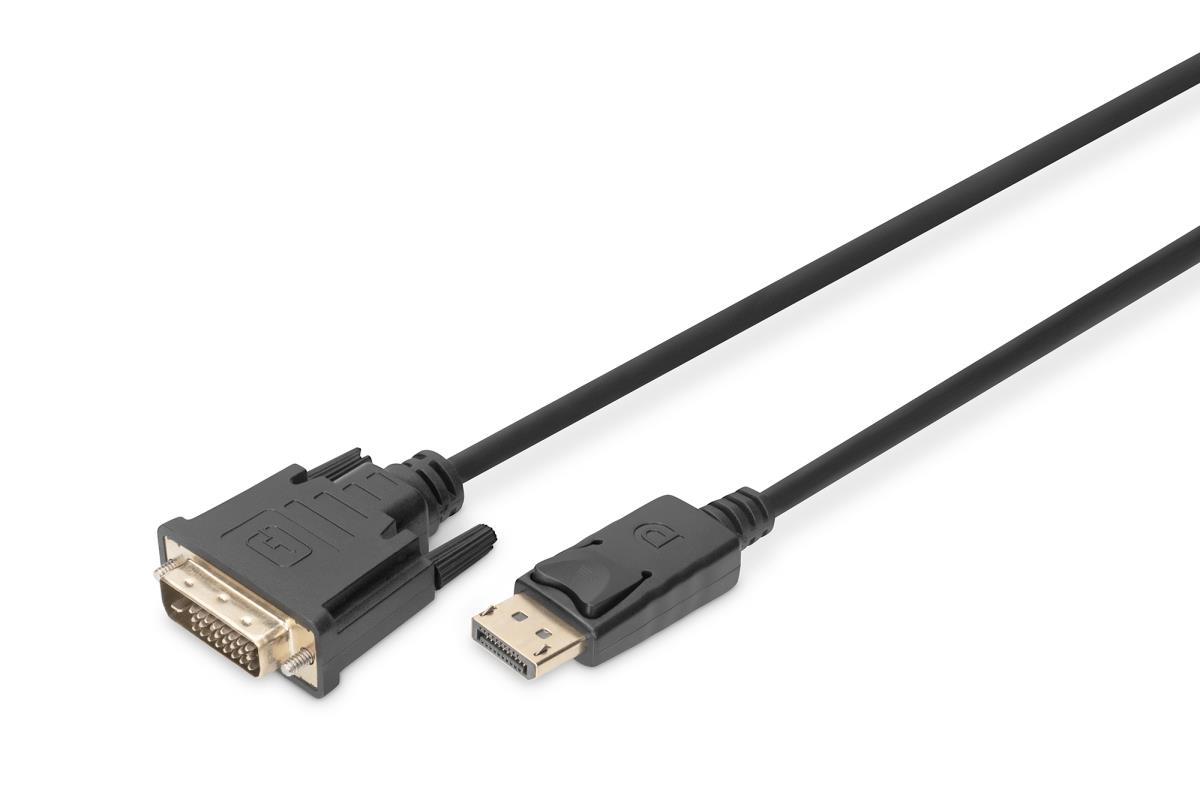 EU Product - DisplayPort Adapterkabel, DP auf DVI-D, 3,0m, sw thumbnail