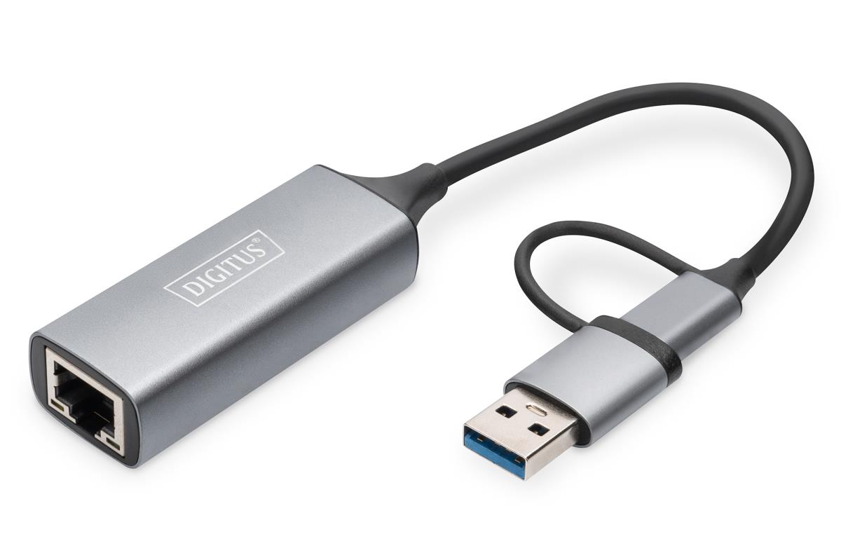 EU Product - USB Type-C Gigabit Ethernet Adap. 2.5G USB-C+USB A thumbnail