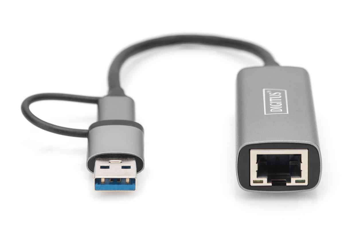 EU Product - USB Type-C Gigabit Ethernet Adap. 2.5G USB-C+USB A thumbnail
