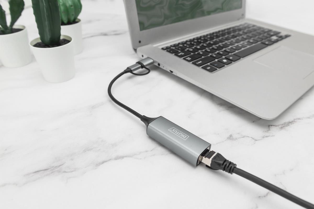 EU Product - USB Type-C Gigabit Ethernet Adap. 2.5G USB-C+USB A thumbnail