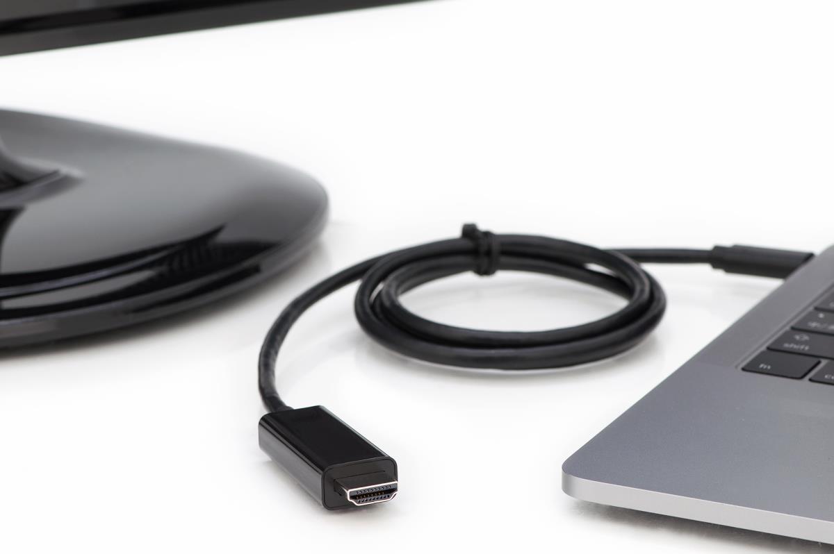 EU Product - USB C Adapterkabel Typ C -HDMI A 4K St/St 5.0m, sw thumbnail